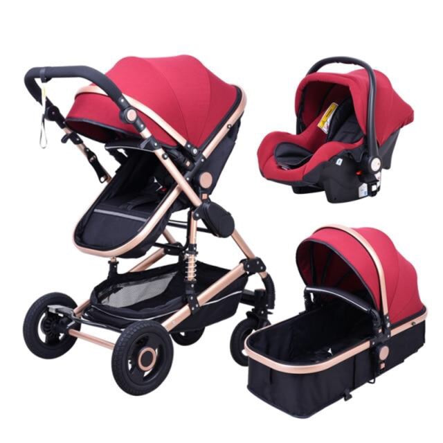 babyfond baby stroller 3 in 1 travel system high landscape carriages with bassinet luxury travel pram for newborn baby