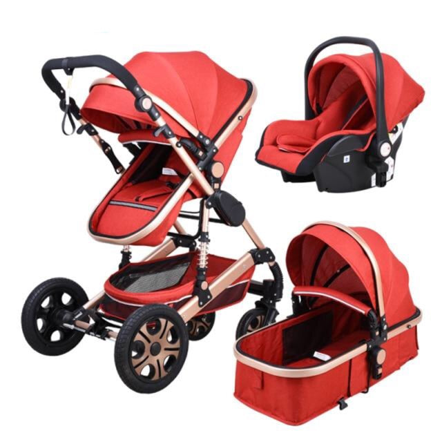 babyfond baby stroller 3 in 1 travel system high landscape carriages with bassinet luxury travel pram for newborn baby