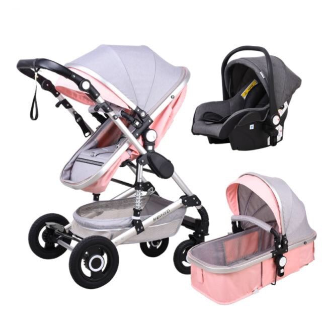 babyfond baby stroller 3 in 1 travel system high landscape carriages with bassinet luxury travel pram for newborn baby