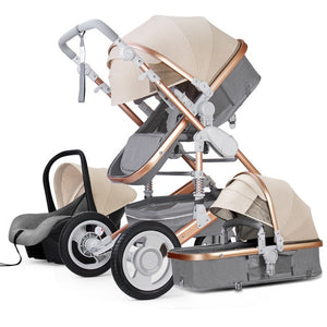 babyfond baby stroller 3 in 1 travel system high landscape carriages with bassinet luxury travel pram for newborn baby