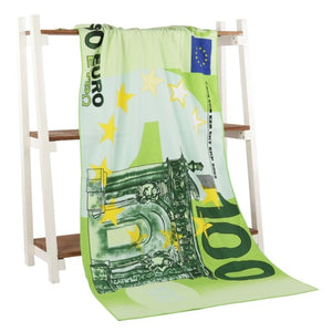 money towels and flag towels - euro dollaz yenz! canadian foreign usa! luxury beach towels 1 / 70x140cm / china