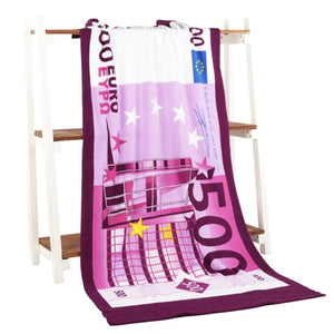 money towels and flag towels - euro dollaz yenz! canadian foreign usa! luxury beach towels 5 / 70x140cm / china