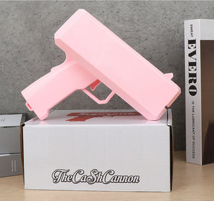 money shower - moneygun make it rain paper spray cash tool, super dollar party props pink