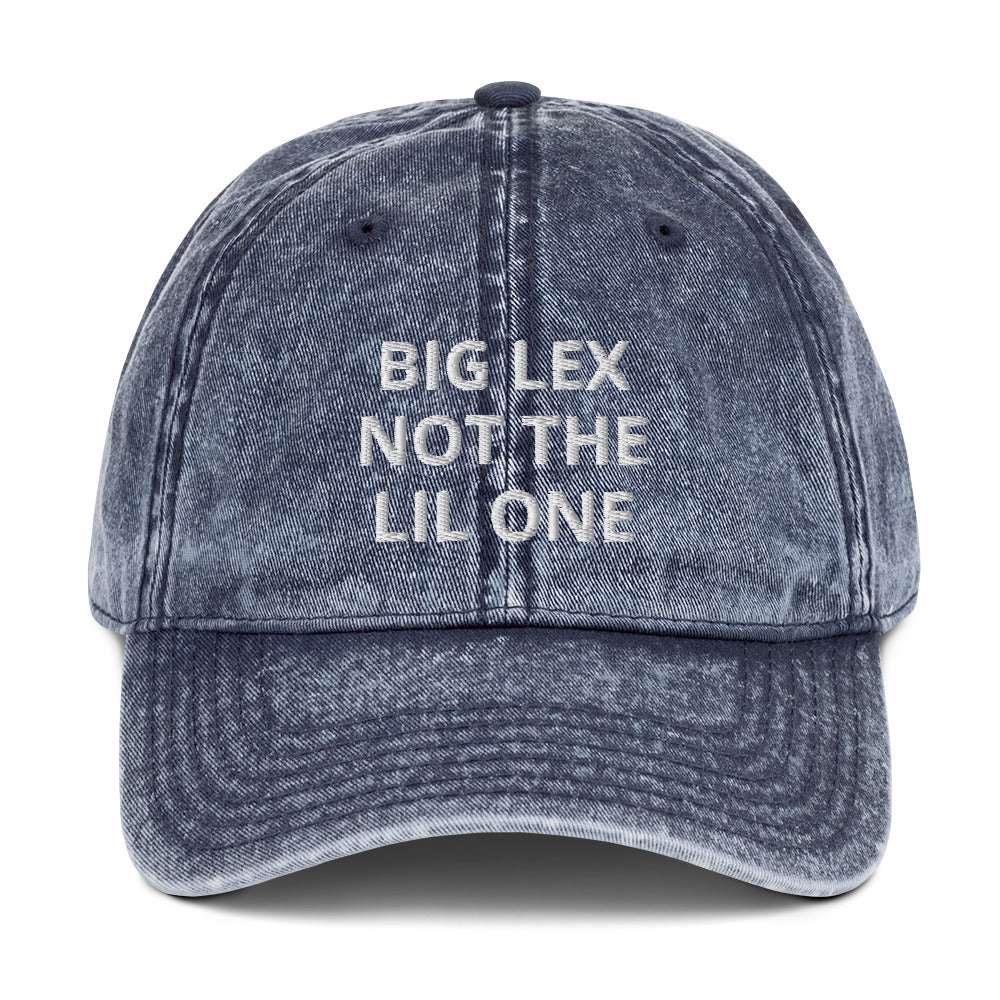 big lex - vintage cotton twill hat cap navy