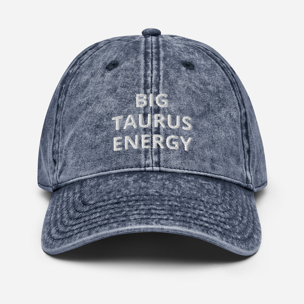taurus - vintage cotton twill - zodiac hat cap navy