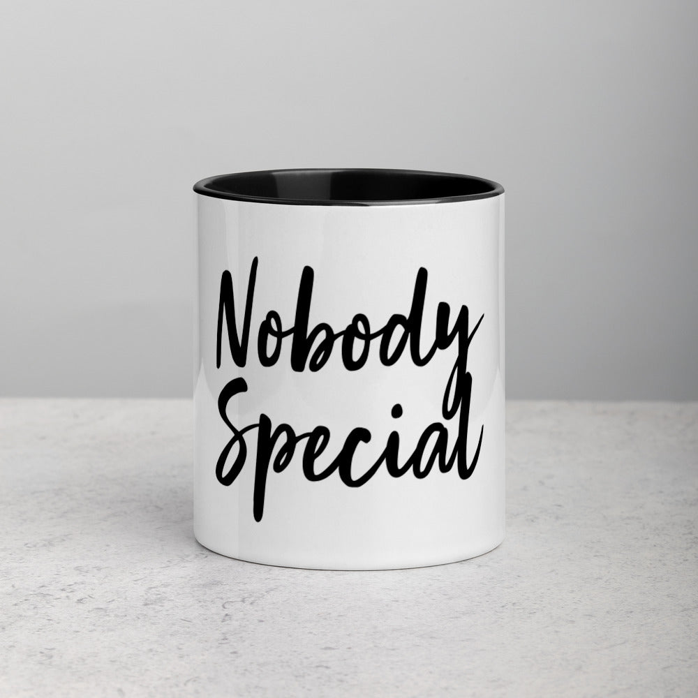 nobody special - black - mug with color inside default title