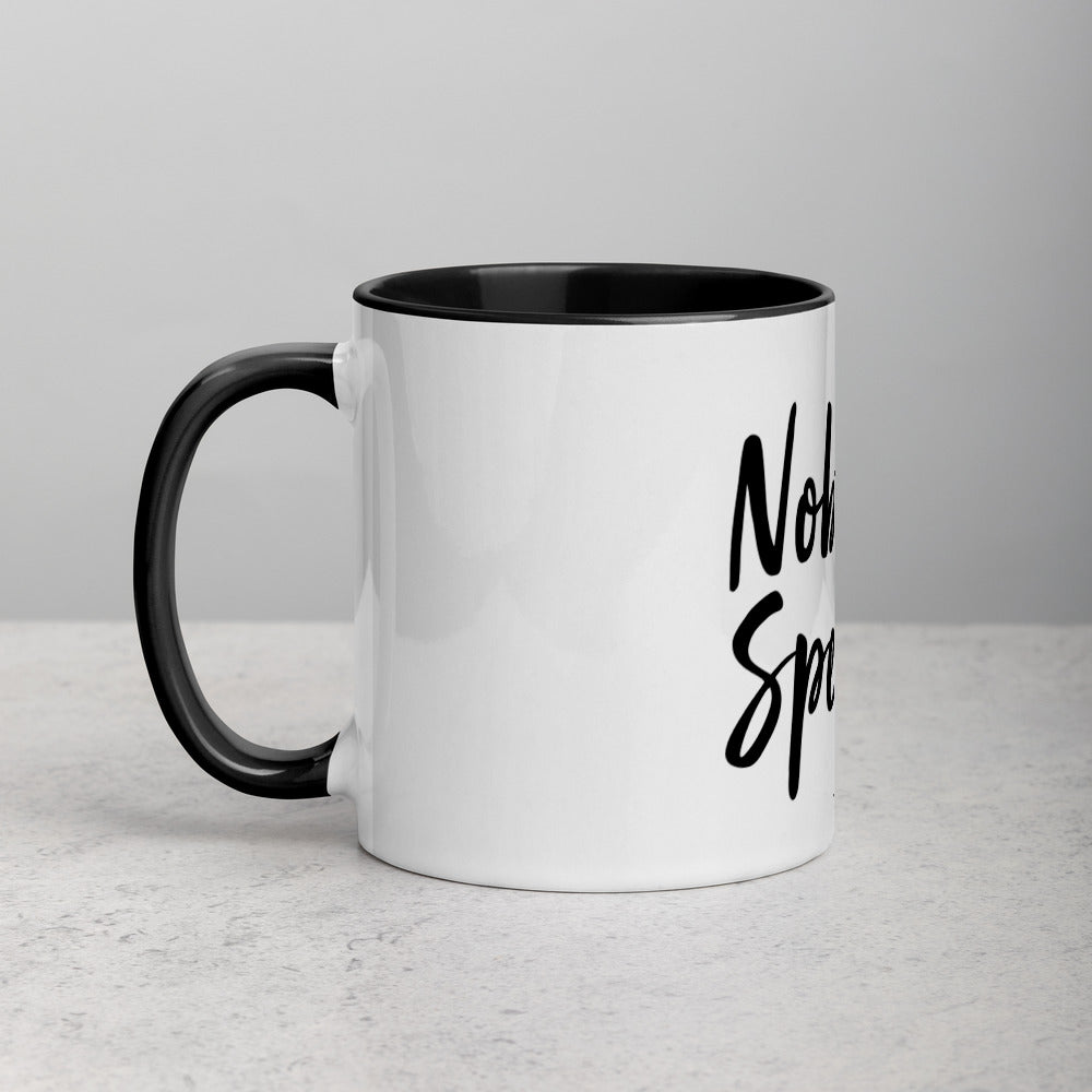nobody special - black - mug with color inside
