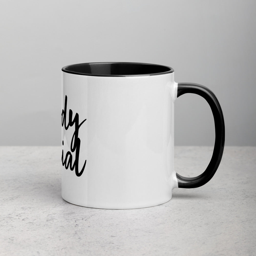 nobody special - black - mug with color inside