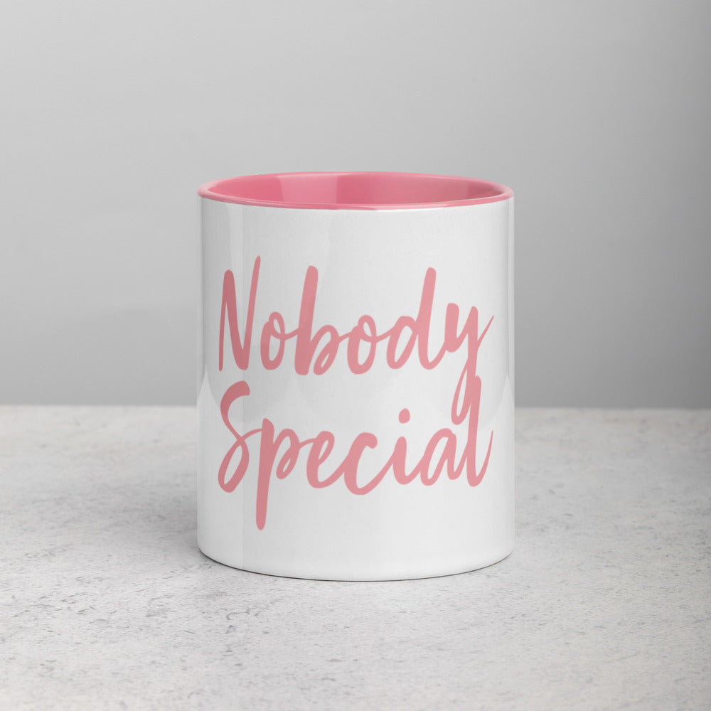 nobody special - pink - mug with color inside default title